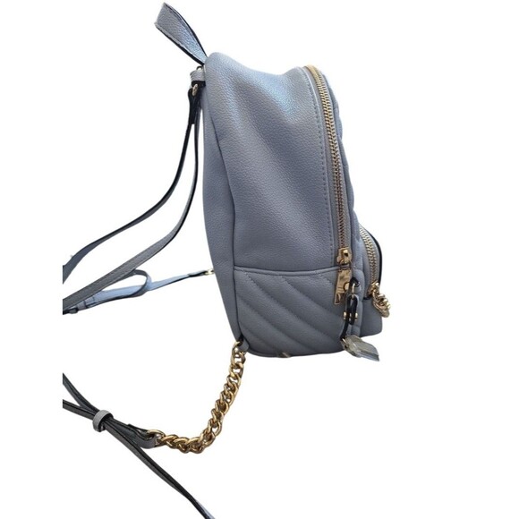 Victoria\'s Secret The Victoria Small Backpack V Quilt & Wallet Skyflower Blue main image 3